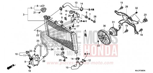 RADIATEUR NC750XDE de 2014